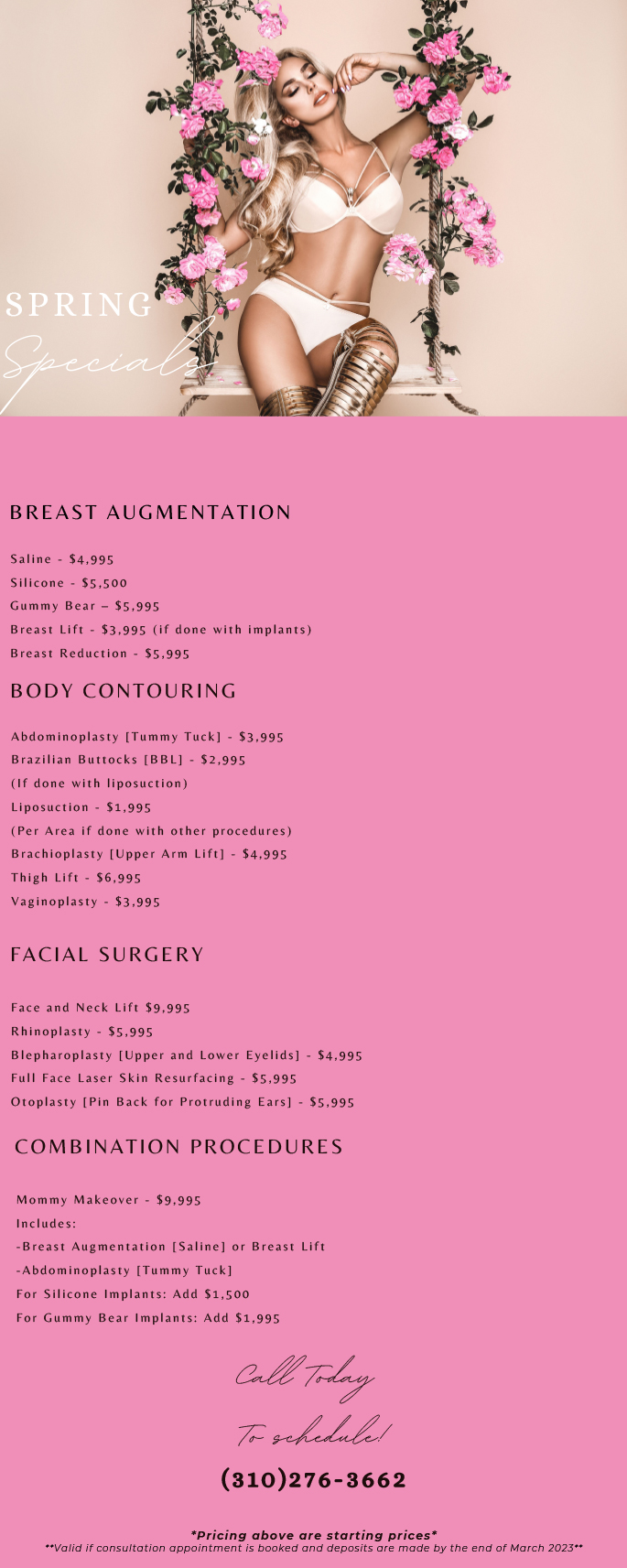 Beverly Hills Plastic Surgery Pricing & Specials | Breast & Lipo Specials