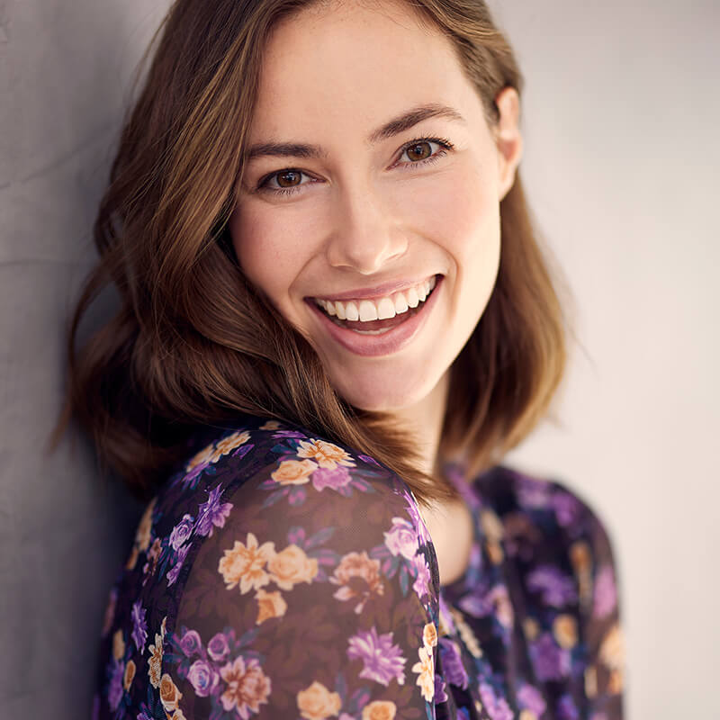 Mature woman smiling