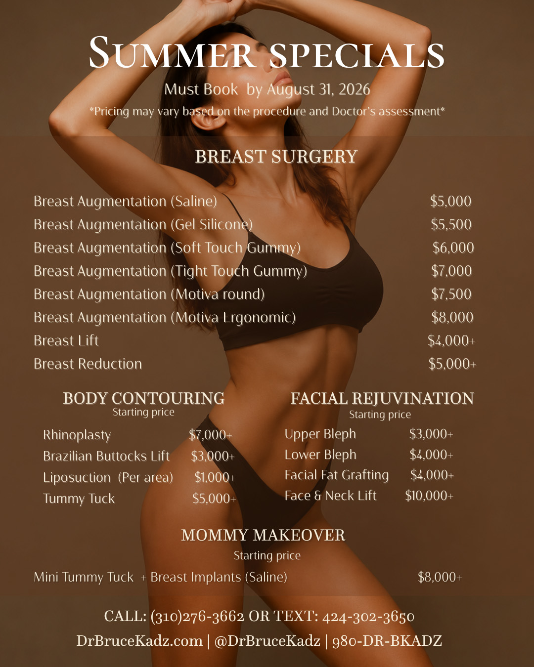 Body Summer specials 2026